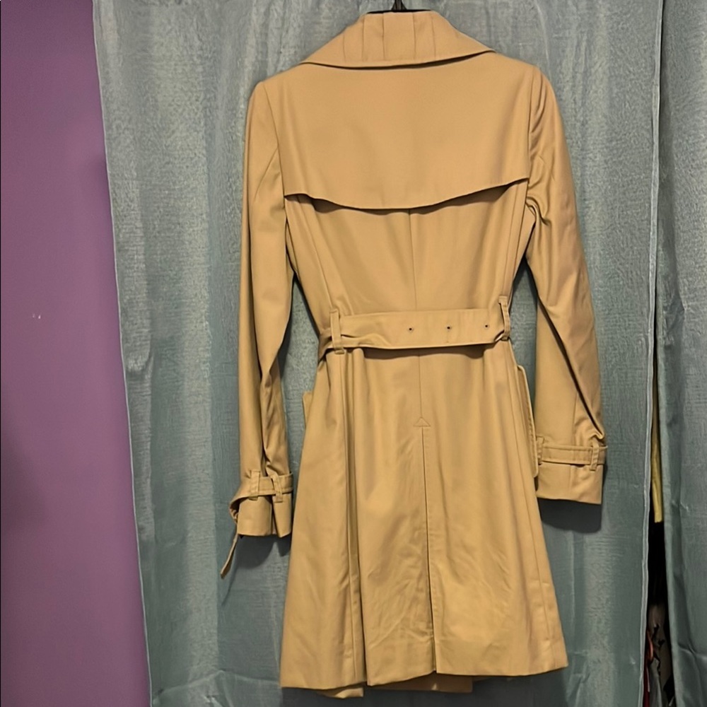 J. Crew Classic Khaki Double-Breasted Trench Coat - Picture 3 of 5